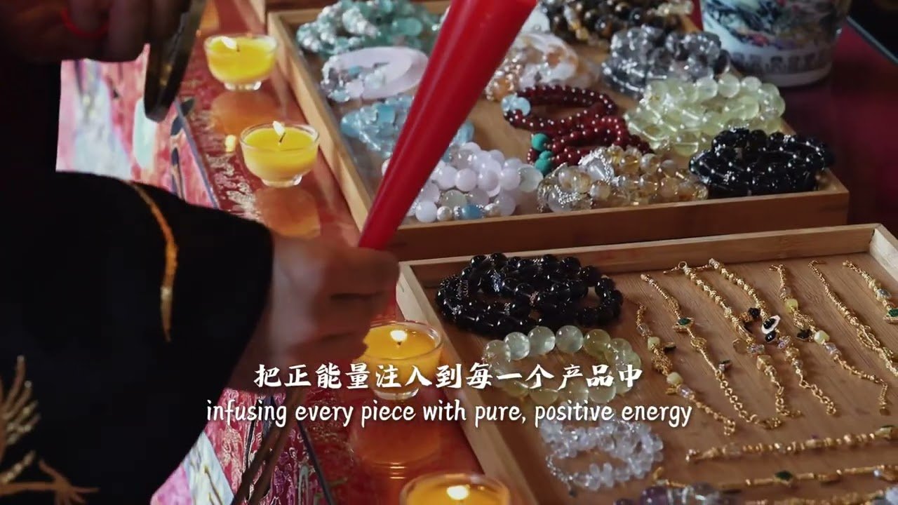 Blessing ceremony for our bracelets